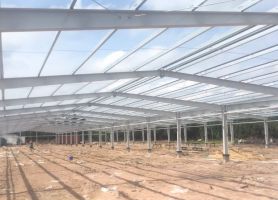 TRẠI TRỒNG NẤM KHUNG NHÀ THÉP TIỀN CHẾ TẠI ĐỒNG NAI