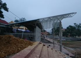THI CÔNG GIÀN KHÔNG GIAN KHÁN ĐÀI SÂN VẬN ĐỘNG NAM ĐỊNH